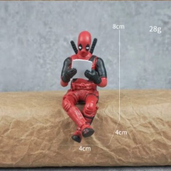 Deadpool 6 Piece Mini Figure Set Marvel Action Poses Desk Display - Picture 10 of 10
